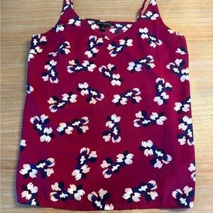 Banana Republic Red Floral Camisole